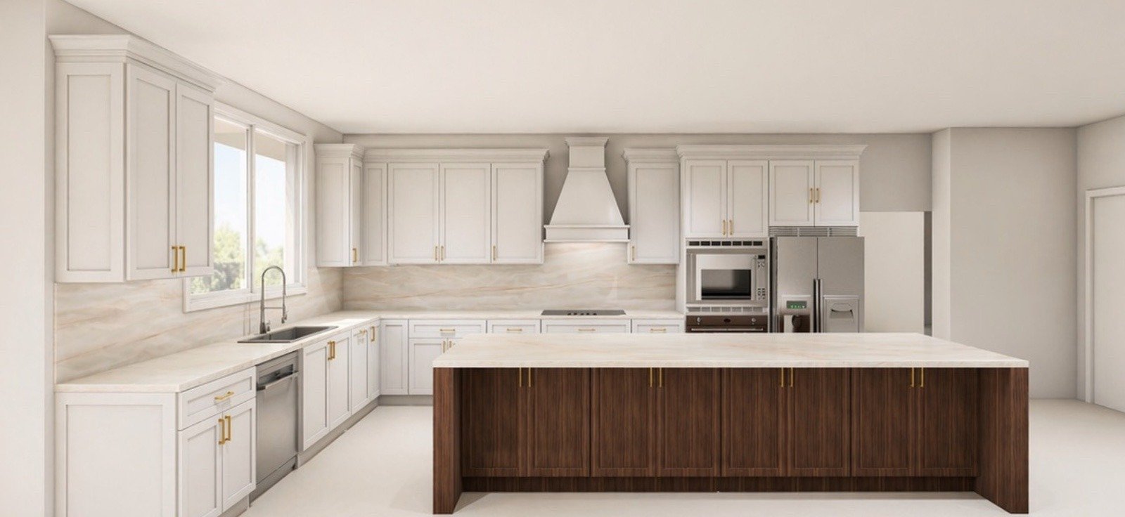 Coral Springs kitchen, Monier 3D render